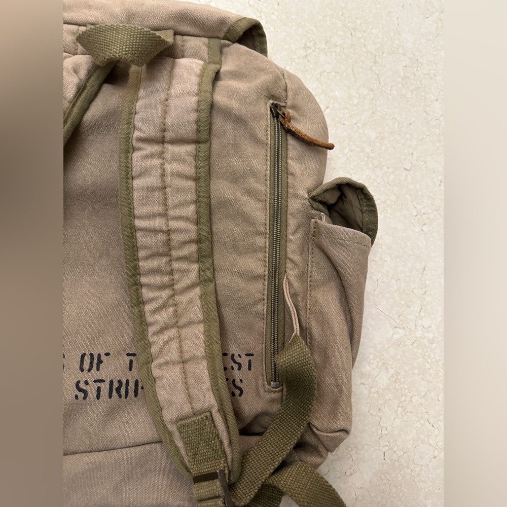 Canada Multi Pockets Backpack Brown Beige - image 3